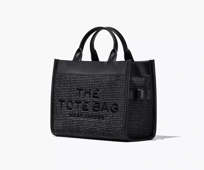 Black Marc Jacobs The Woven DTM Medium Women's Tote Bags | FHED-52618