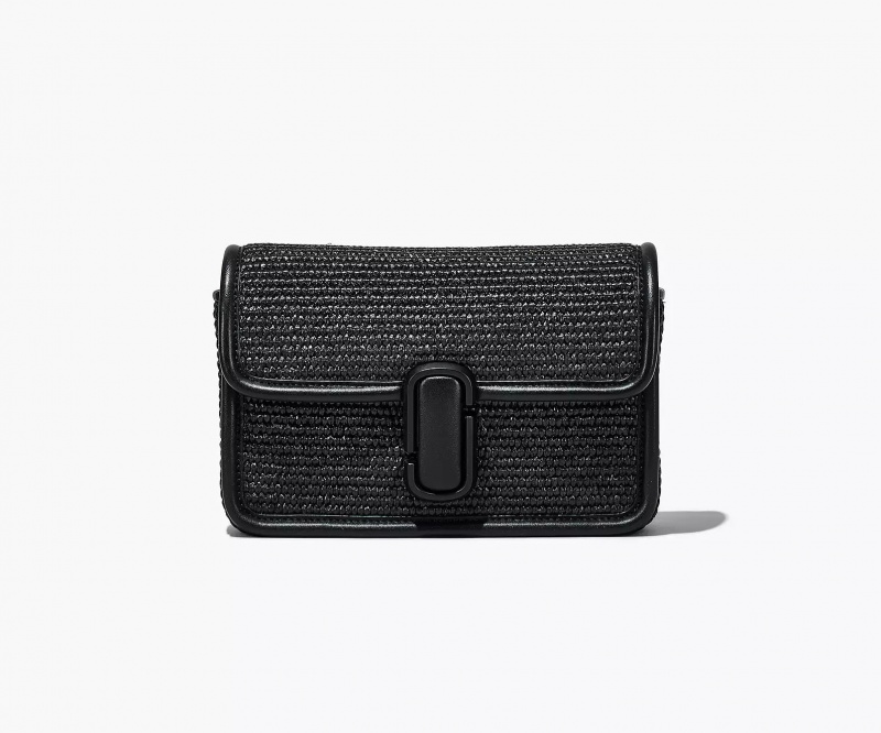 Black Marc Jacobs The Woven J Women's Shoulder Bags | NCRK-79328