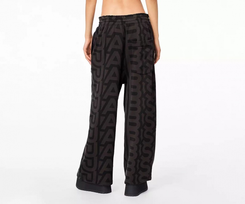 Black / Grey Marc Jacobs The Monogram Oversized Women's Pants | DCMI-89304