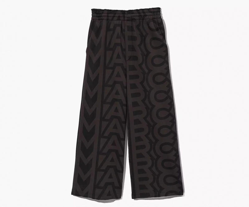 Black / Grey Marc Jacobs The Monogram Oversized Women\'s Pants | DCMI-89304