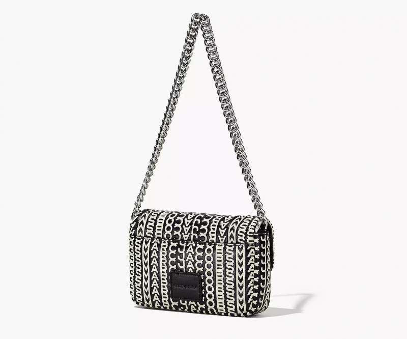 Black / White Marc Jacobs The Monogram J Women's Shoulder Bags | WPML-15072