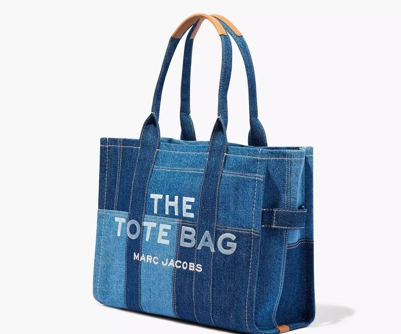 Blue Marc Jacobs The Denim Women's Tote Bags | EGSM-52017