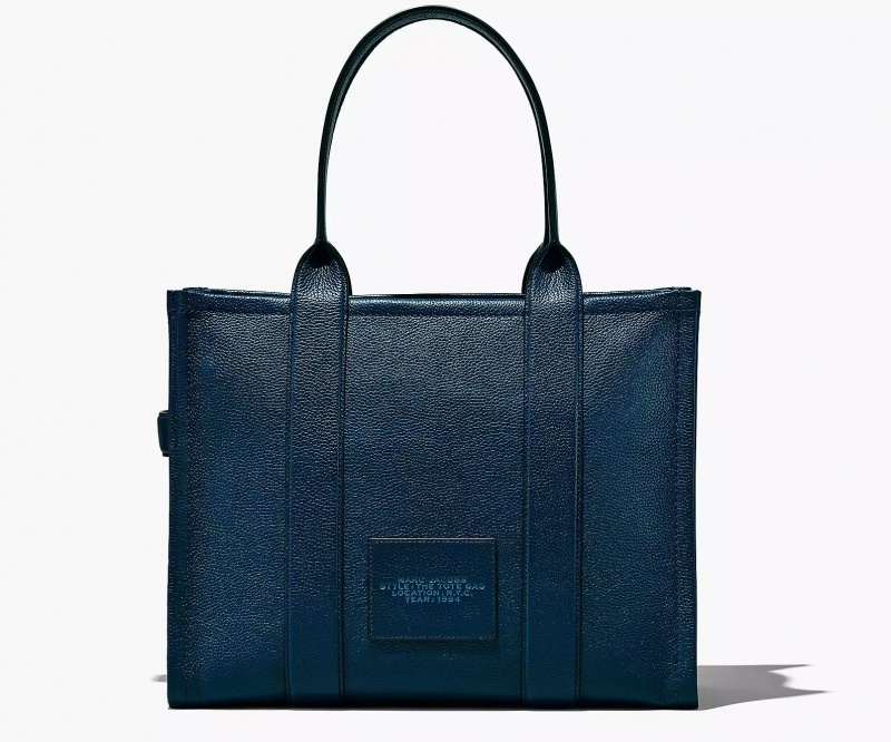 Blue Marc Jacobs The Leather Large Women's Tote Bags | BOKF-92810