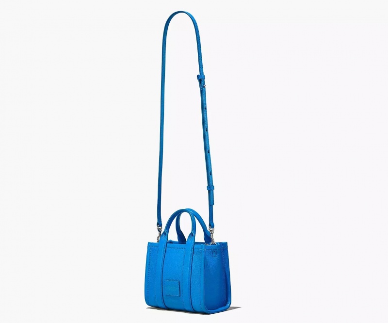 Blue Marc Jacobs The Leather Mini Women's Tote Bags | VCAF-78092