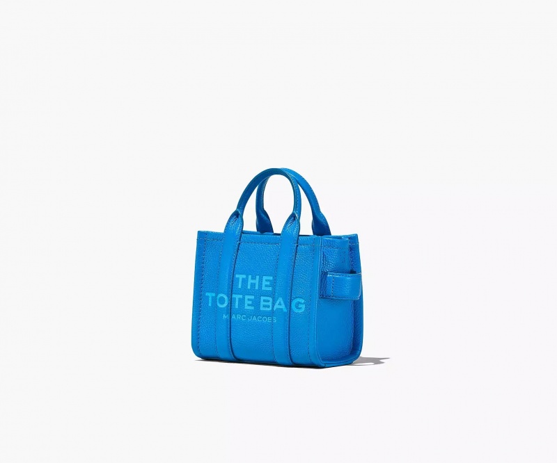 Blue Marc Jacobs The Leather Mini Women's Tote Bags | VCAF-78092