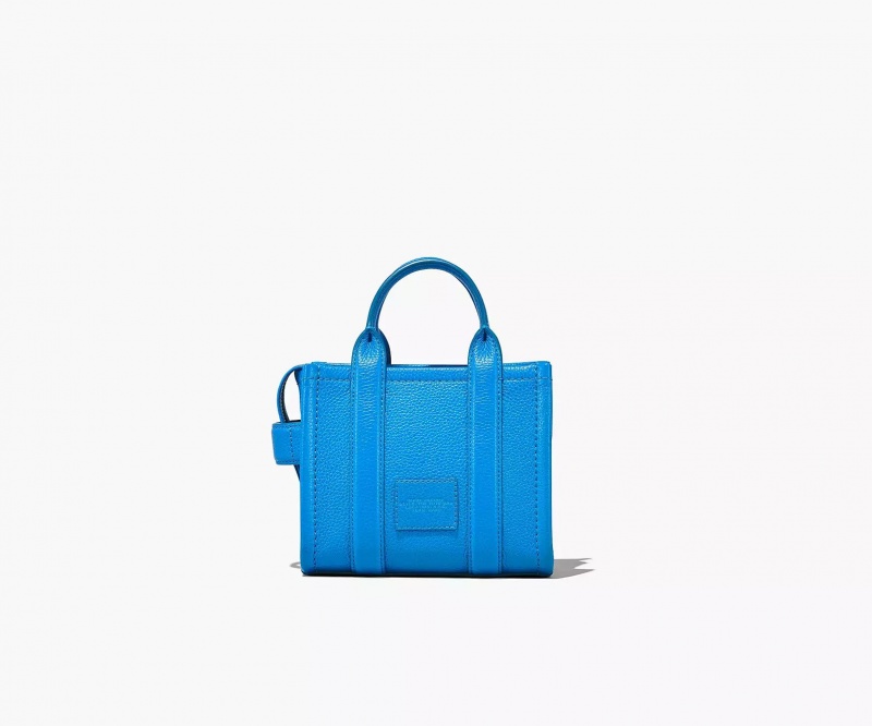 Blue Marc Jacobs The Leather Mini Women's Tote Bags | VCAF-78092