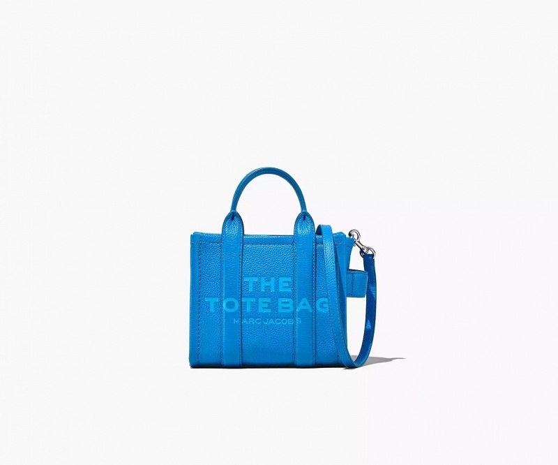 Blue Marc Jacobs The Leather Mini Women\'s Tote Bags | VCAF-78092