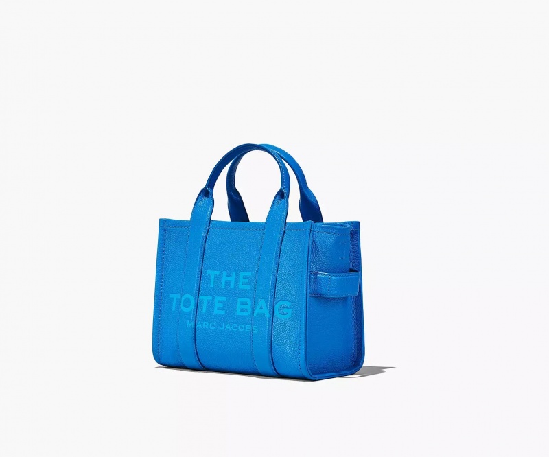 Blue Marc Jacobs The Leather Small Women's Tote Bags | TXSZ-47830