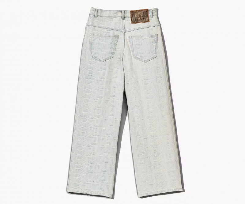 Blue Marc Jacobs The Monogram Denim Women's Pants | HSOR-42519