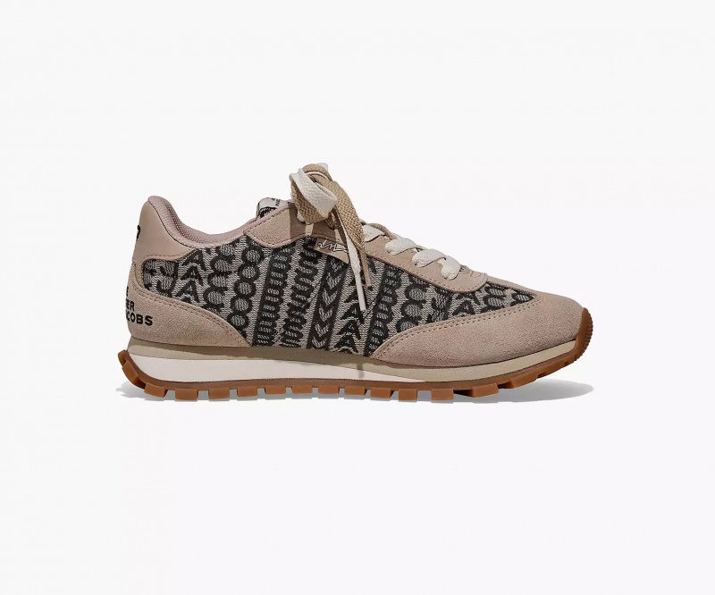 Brown Marc Jacobs Monogram Jogger Women's Sneakers | PGYL-68519