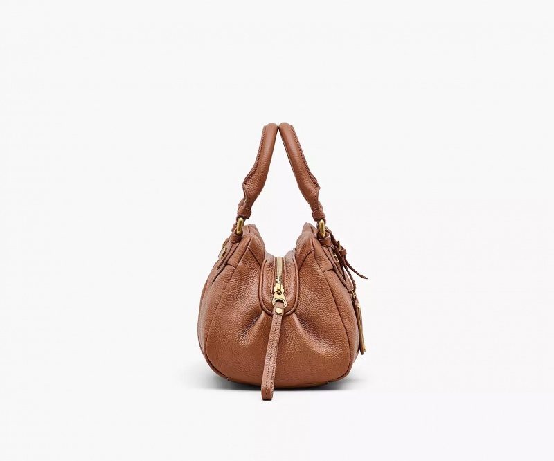 Brown Marc Jacobs Re-Edition Baby Groovee Women's Satchel Bags | MWNQ-02971