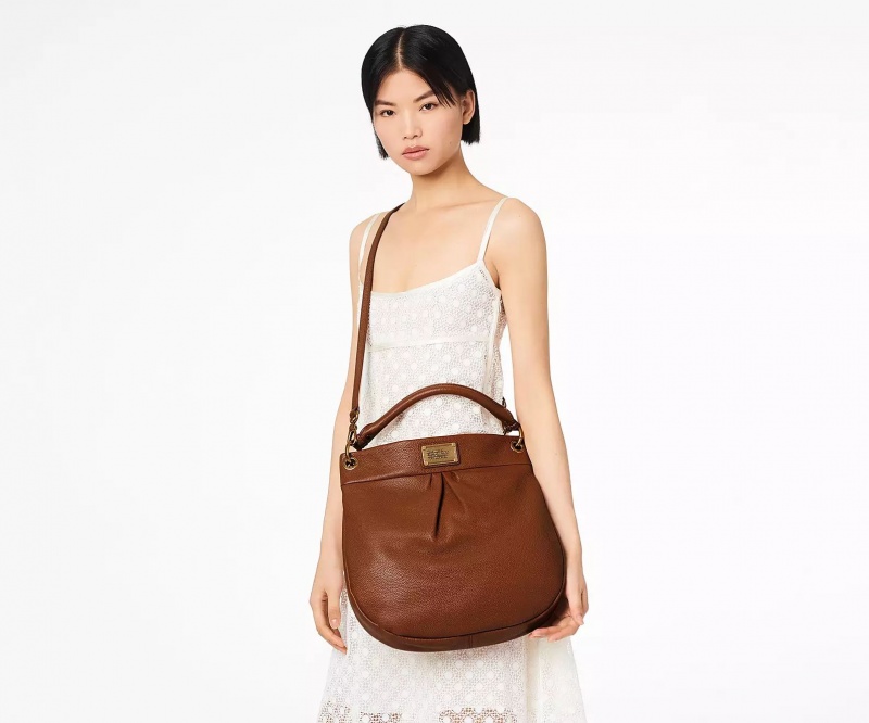 Chocolate Marc Jacobs Re-Edition Hillier Hobo Women's Shoulder Bags | WFKX-73614