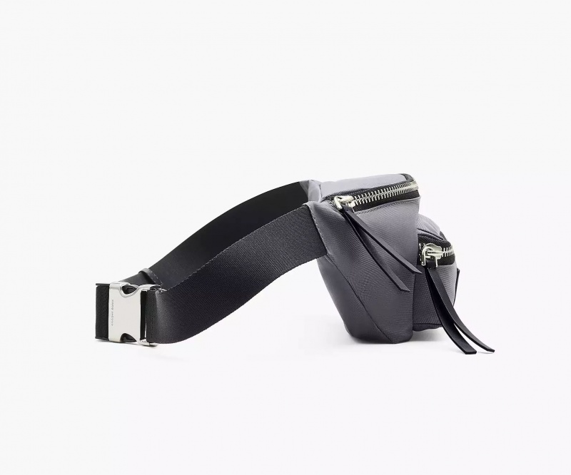 Dark Grey Marc Jacobs The Biker Nylon Women's Belt Bags | HFZX-61789