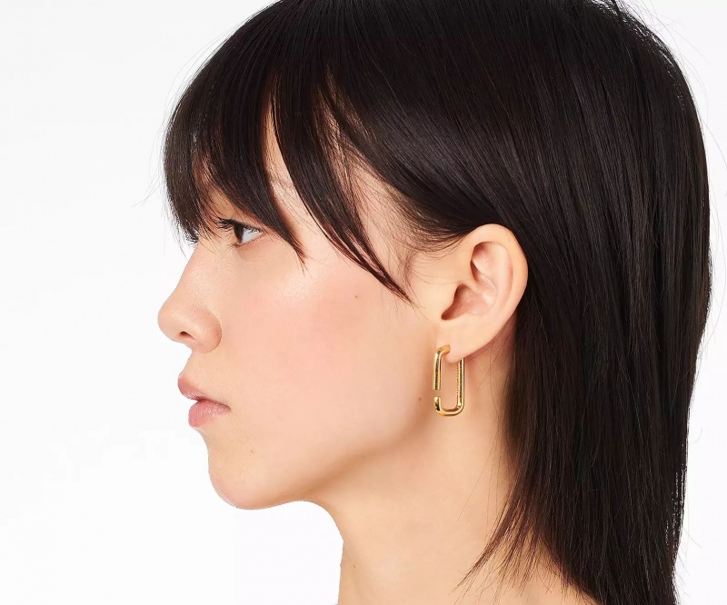 Gold Marc Jacobs The J Hoops Women's Earrings | GUBD-02983