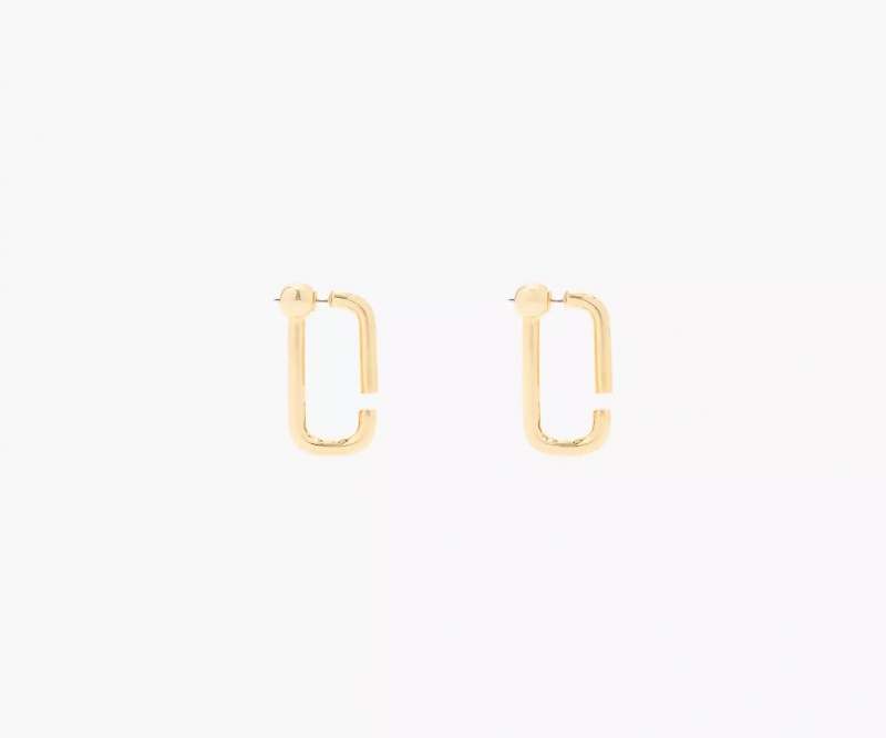 Gold Marc Jacobs The J Hoops Women's Earrings | GUBD-02983