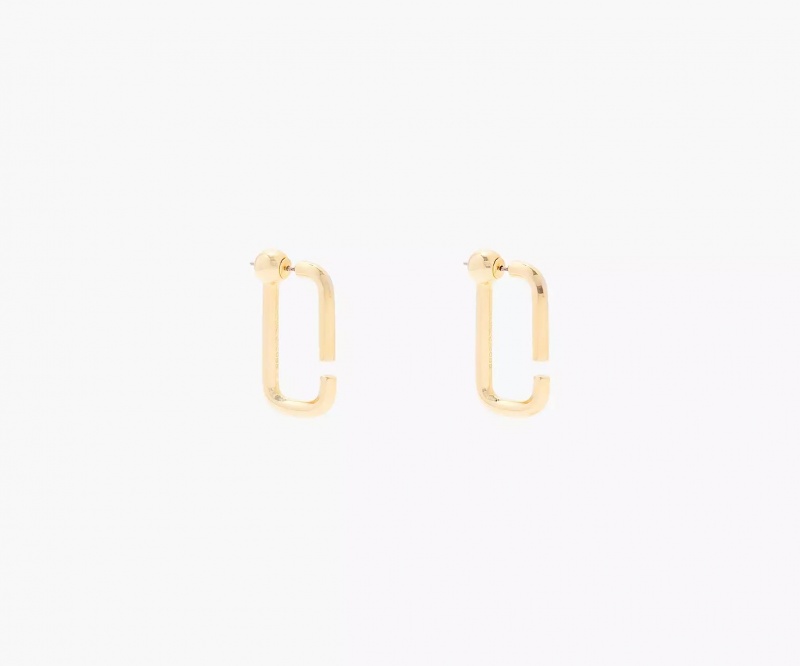 Gold Marc Jacobs The J Hoops Women\'s Earrings | GUBD-02983