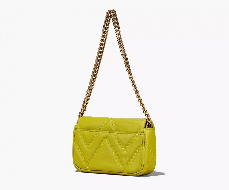 Gold Marc Jacobs The Quilted Leather J Women's Shoulder Bags | PXUQ-72694