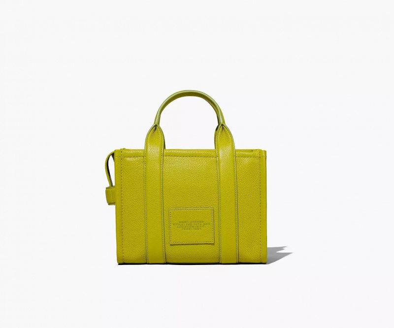 Green Marc Jacobs The Leather Small Women's Tote Bags | XFVL-10987