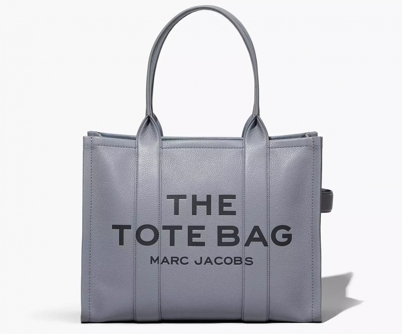 Grey Marc Jacobs The Leather Large Women\'s Tote Bags | CZVW-75941