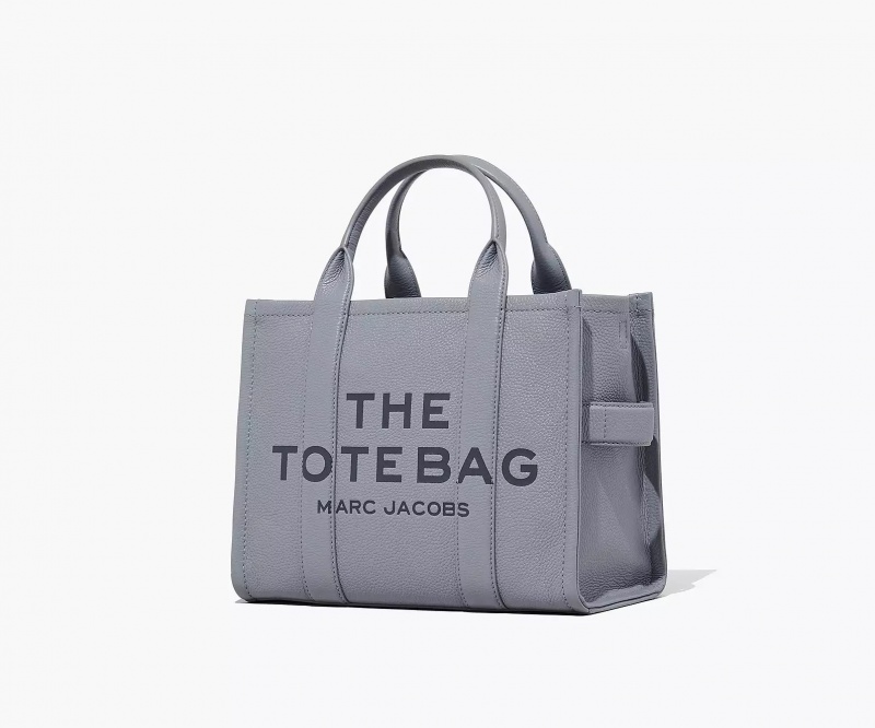 Grey Marc Jacobs The Leather Medium Women's Tote Bags | WHLT-84627