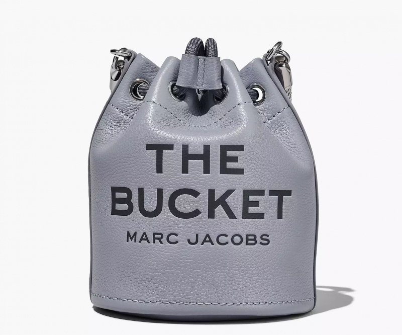 Grey Marc Jacobs The Leather Women's Bucket Bags | YFUS-34510