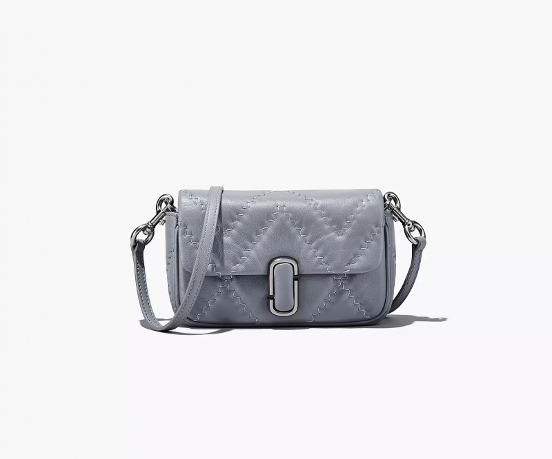 Grey Marc Jacobs The Quilted Leather J Women's Crossbody Bags | APLF-52307