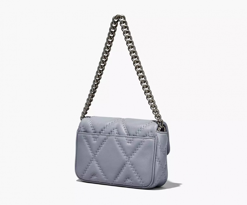 Grey Marc Jacobs The Quilted Leather J Women's Shoulder Bags | DKJM-34502