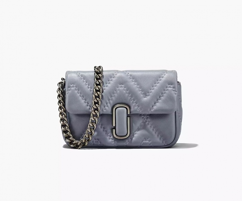 Grey Marc Jacobs The Quilted Leather J Women\'s Shoulder Bags | DKJM-34502