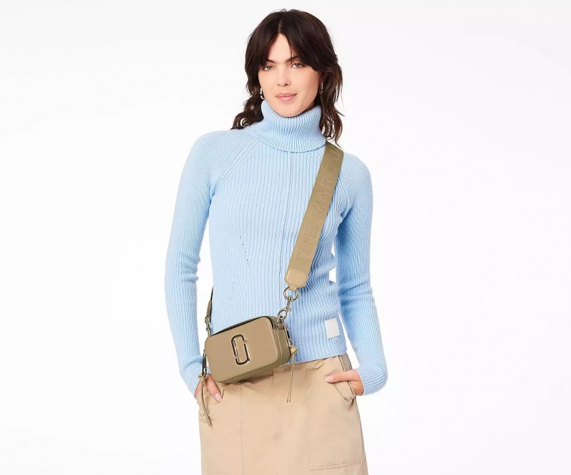 Khaki Marc Jacobs The Snapshot DTM Women's Crossbody Bags | SZCB-12894