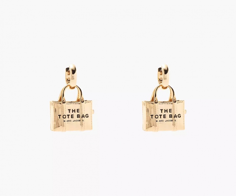 Light Gold Marc Jacobs The Charm Women\'s Earrings | MLKP-27065