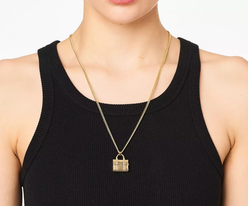 Light Gold Marc Jacobs The Women's Necklaces | UNZJ-73854