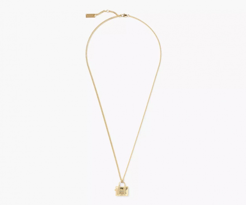 Light Gold Marc Jacobs The Women's Necklaces | UNZJ-73854