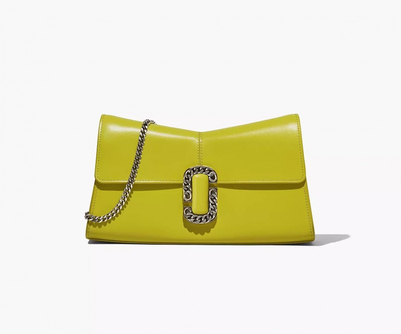 Light Green Marc Jacobs The St. Marc Convertible Clutch Women\'s Shoulder Bags | PRDK-57291