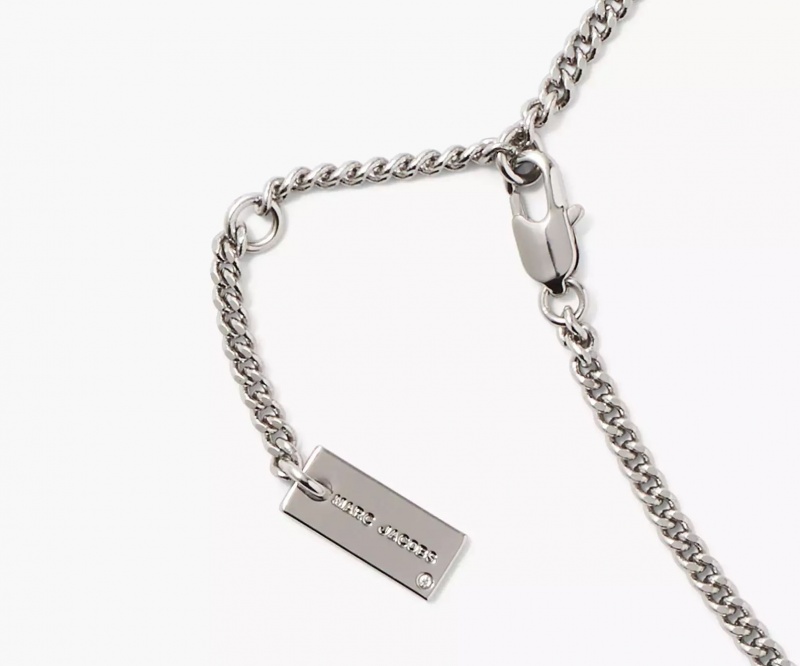 Light Silver Marc Jacobs The Women's Necklaces | JNEX-17984