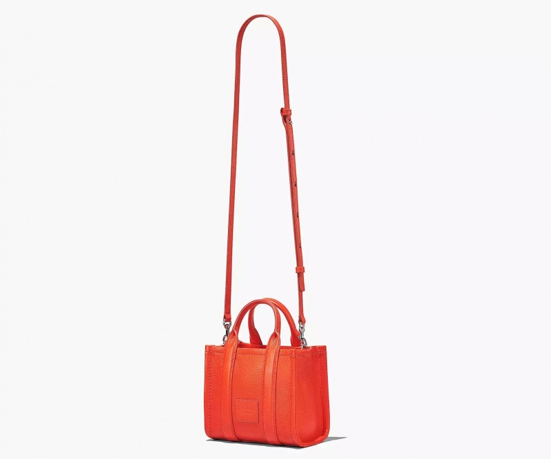 Orange Marc Jacobs The Leather Mini Women's Tote Bags | FHXJ-51934