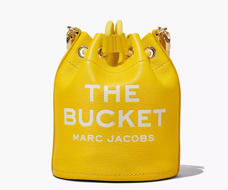 Orange Marc Jacobs The Leather Women's Bucket Bags | NXSP-18647