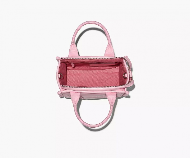 Pink Marc Jacobs The Shiny Crinkle Leather Small Women's Tote Bags | PYZK-63852