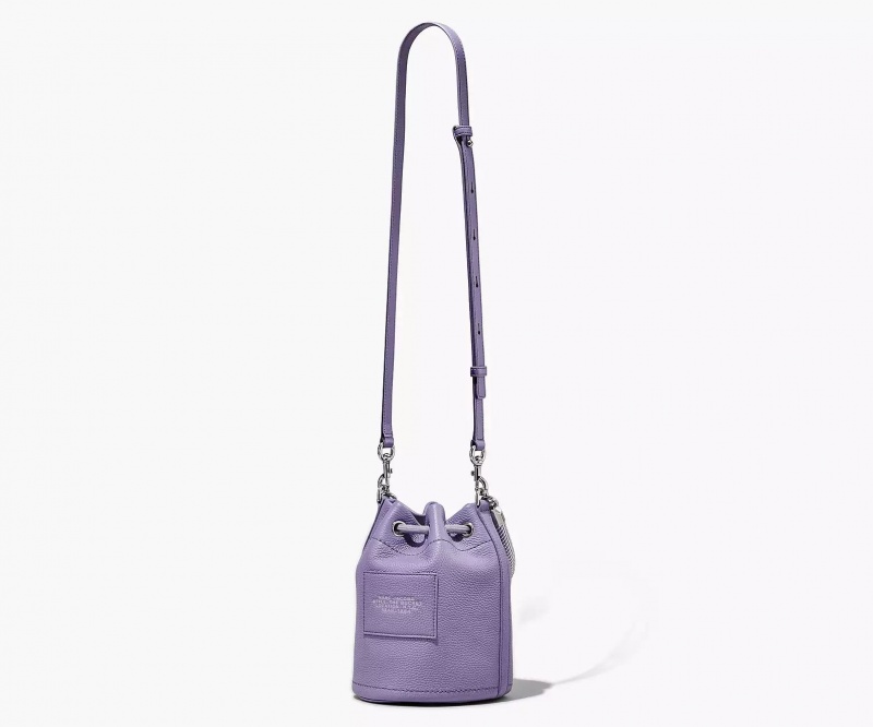 Purple Marc Jacobs The Leather Women's Bucket Bags | WGNC-67912