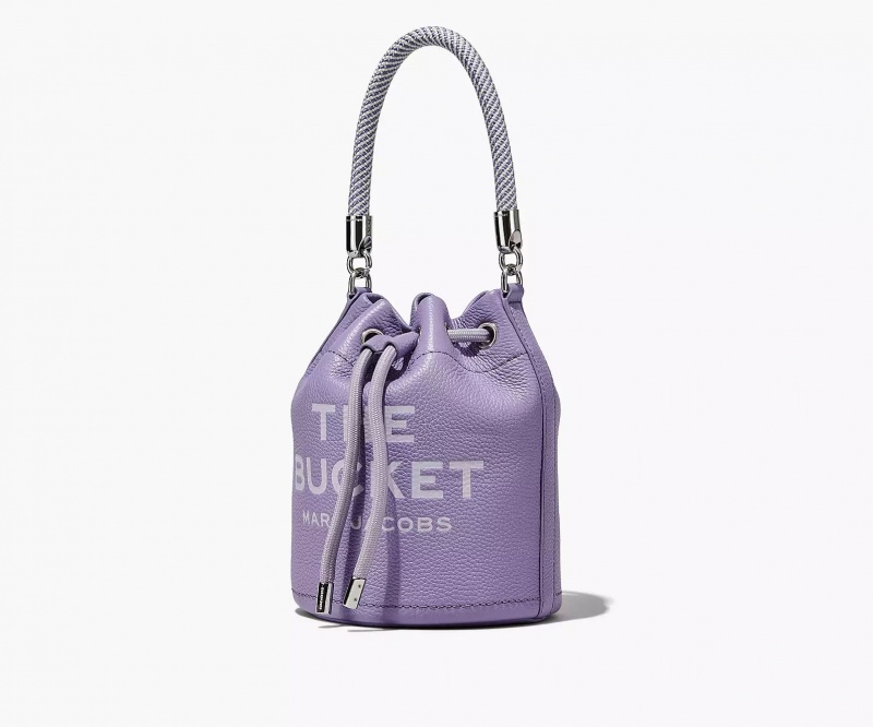 Purple Marc Jacobs The Leather Women's Bucket Bags | WGNC-67912