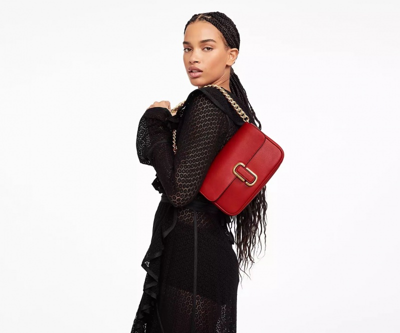 Red Marc Jacobs The J Soft Women's Shoulder Bags | DUJT-36850