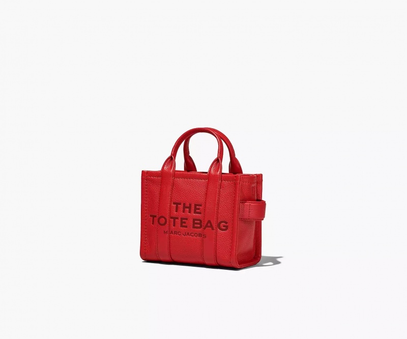 Red Marc Jacobs The Leather Mini Women's Tote Bags | KQXL-75896