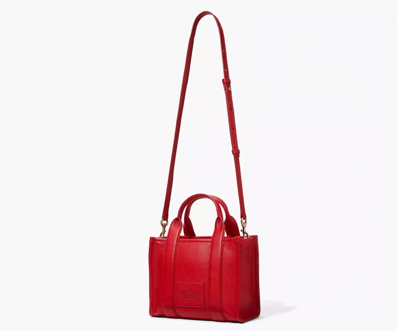 Red Marc Jacobs The Leather Small Women's Tote Bags | HCXW-18562