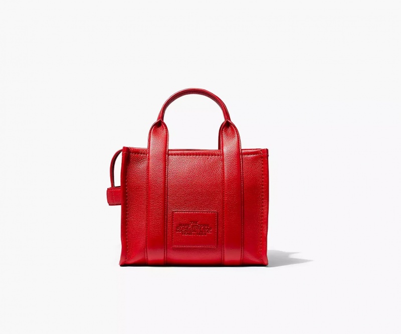 Red Marc Jacobs The Leather Small Women's Tote Bags | HCXW-18562