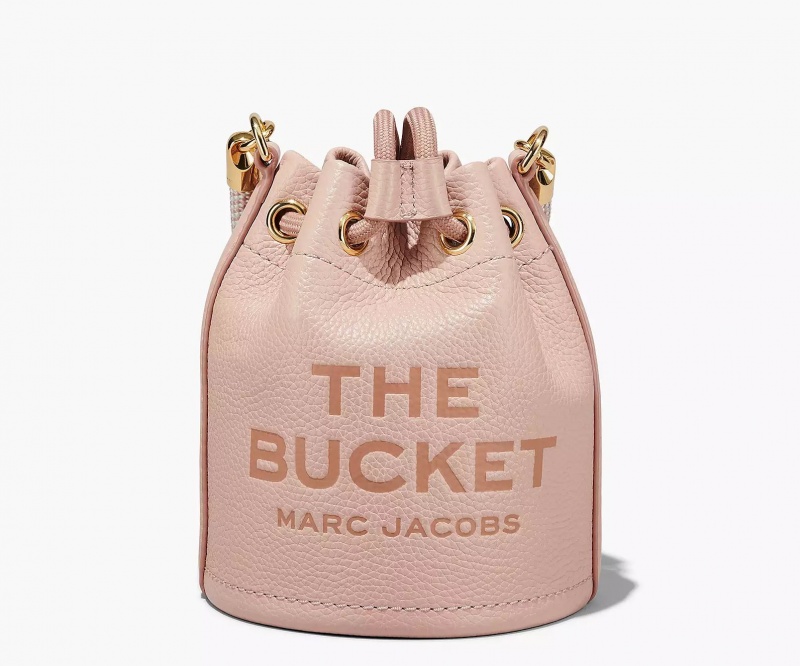 Rose Marc Jacobs The Leather Mini Women's Bucket Bags | JGBT-45728