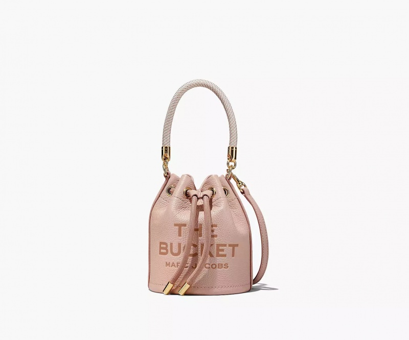 Rose Marc Jacobs The Leather Mini Women\'s Bucket Bags | JGBT-45728