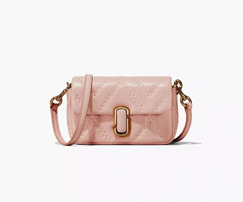 Rose Marc Jacobs The Quilted Leather J Women's Crossbody Bags | XORQ-19247