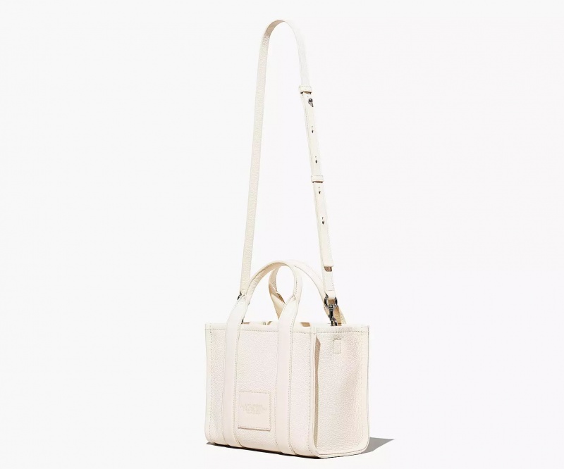 Silver Marc Jacobs The Leather Small Women's Tote Bags | TVPA-43206