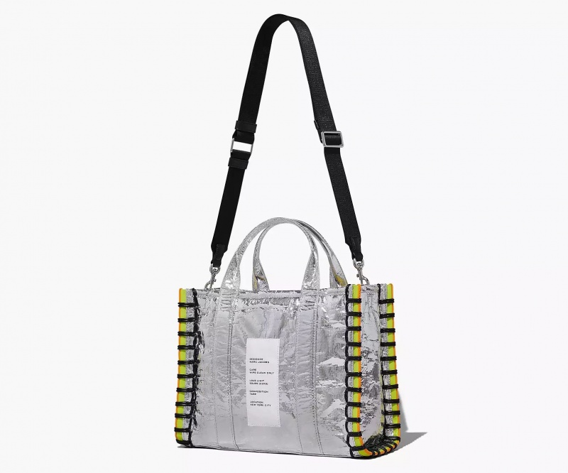 Silver Marc Jacobs The Tarp Medium Women's Tote Bags | JLYP-41593