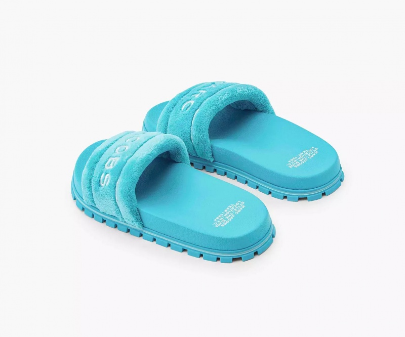 Turquoise Marc Jacobs The Terry Women's Sandals | TEZQ-43051