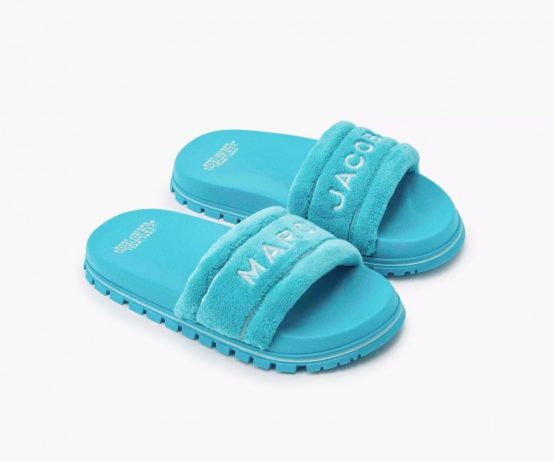 Turquoise Marc Jacobs The Terry Women\'s Sandals | TEZQ-43051